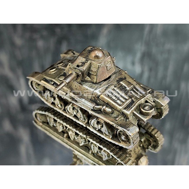 Танк Hotchkiss H35, латунь, 50 мм