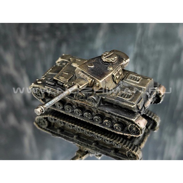 Танк Pz.Kpfw.IV, латунь, 50 мм