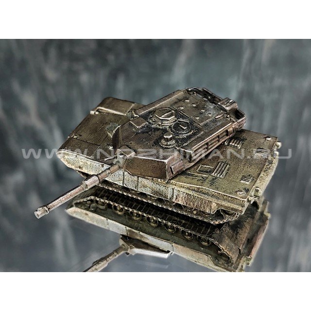 Танк M1A1 Abrams, латунь, 50 мм