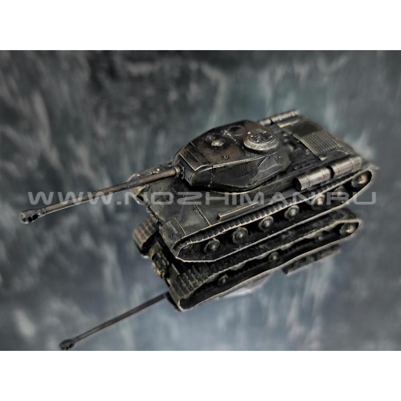 Танк ИС-2, латунь, 70 мм, масштаб 1:100