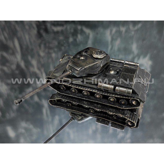 Танк ИС-2, латунь, 70 мм, масштаб 1:100