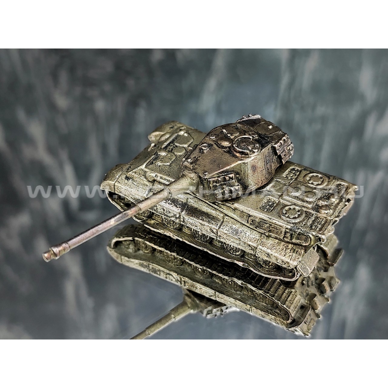 Танк Pz.Kpfw.VI Tiger II, латунь, 50 мм