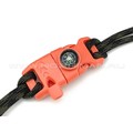 Фастекс выживания 5/8" оранжевый огниво, компас, свисток Фастекс выживания 5/8" оранжевый огниво, компас, свисток