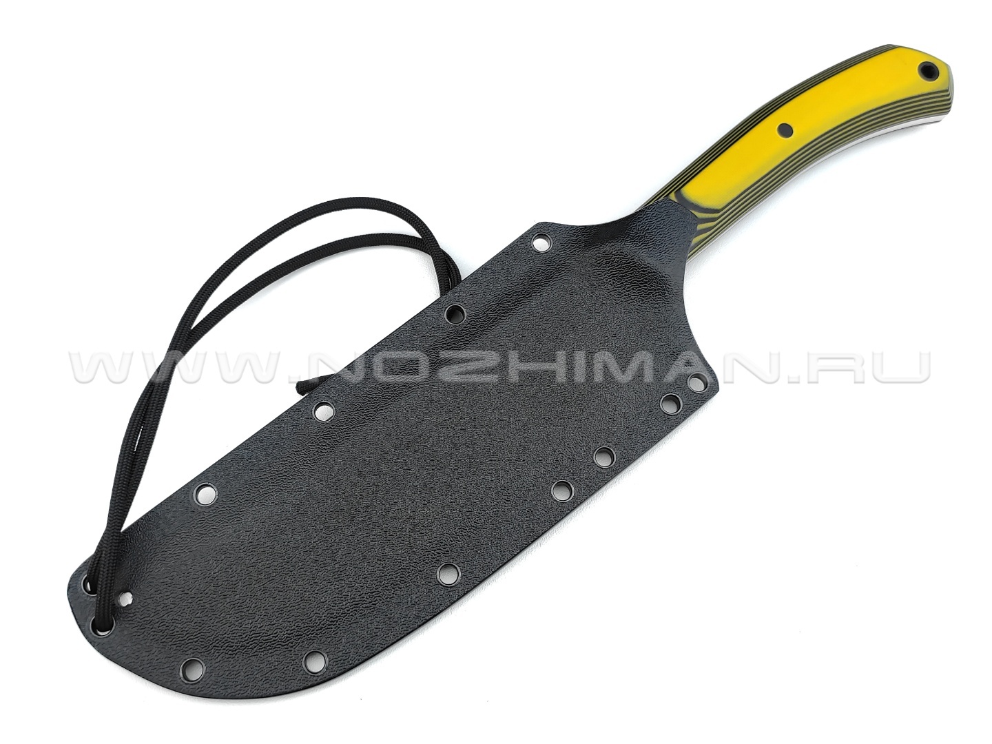 Волчий Век нож "Пчак" сталь Niolox WA, рукоять G10 black & yellow