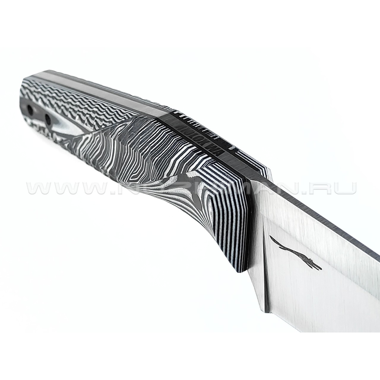 Волчий Век нож "Wharn" сталь Niolox WA, рукоять G10 black & white