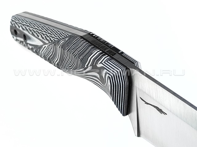 Волчий Век нож "Wharn" сталь Niolox WA, рукоять G10 black & white