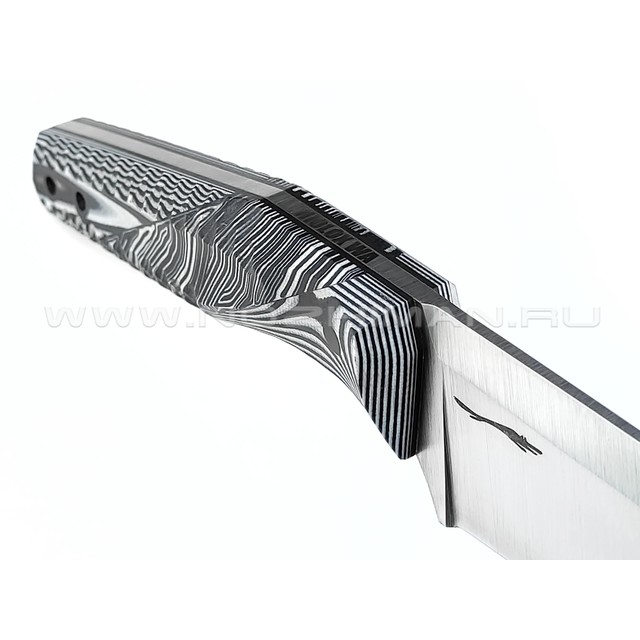 Волчий Век нож "Wharn" сталь Niolox WA, рукоять G10 black & white