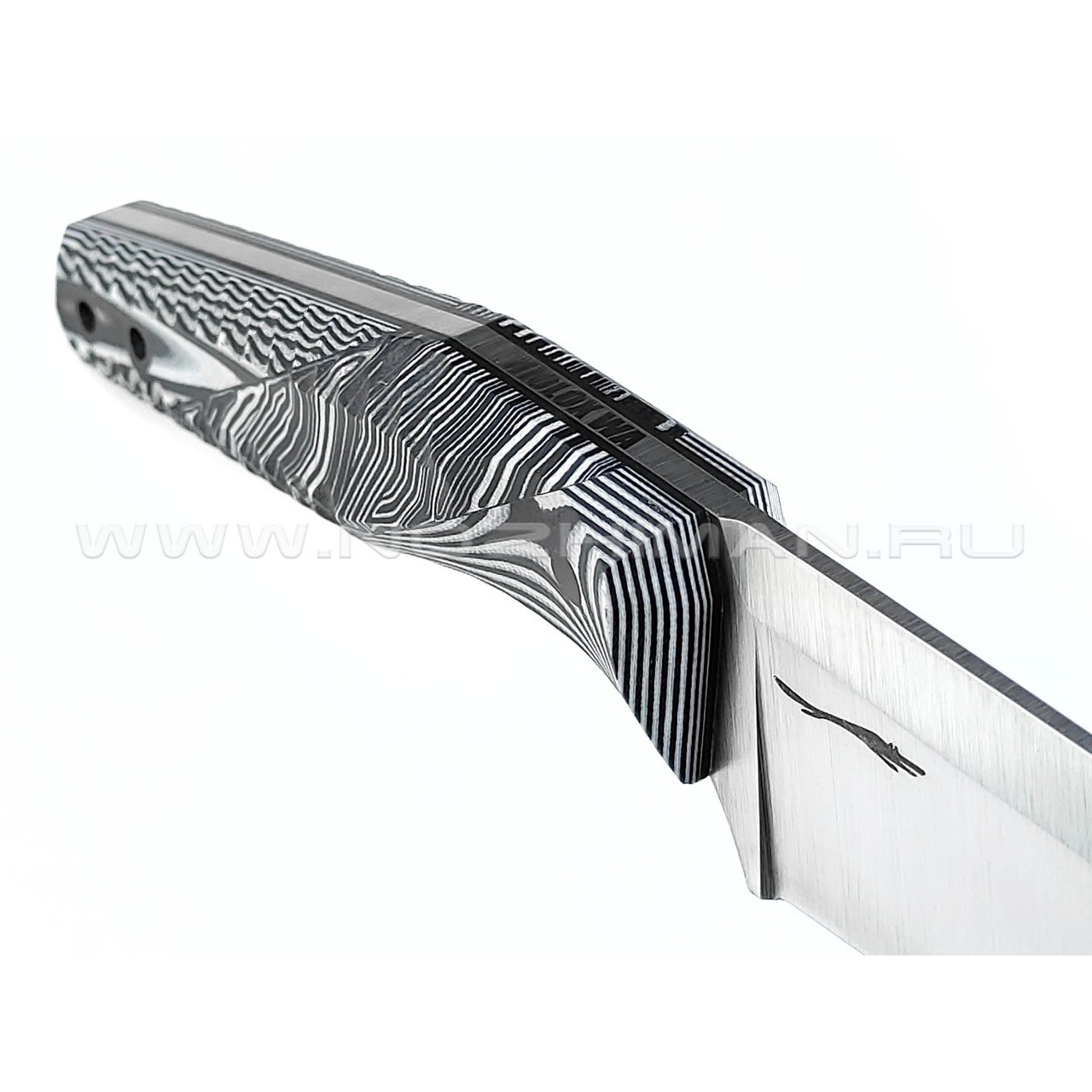 Волчий Век нож "Wharn" сталь Niolox WA, рукоять G10 black & white