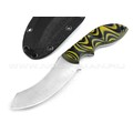 Волчий Век нож "Кондрат 10" сталь Niolox WA, рукоять G10 black & yellow