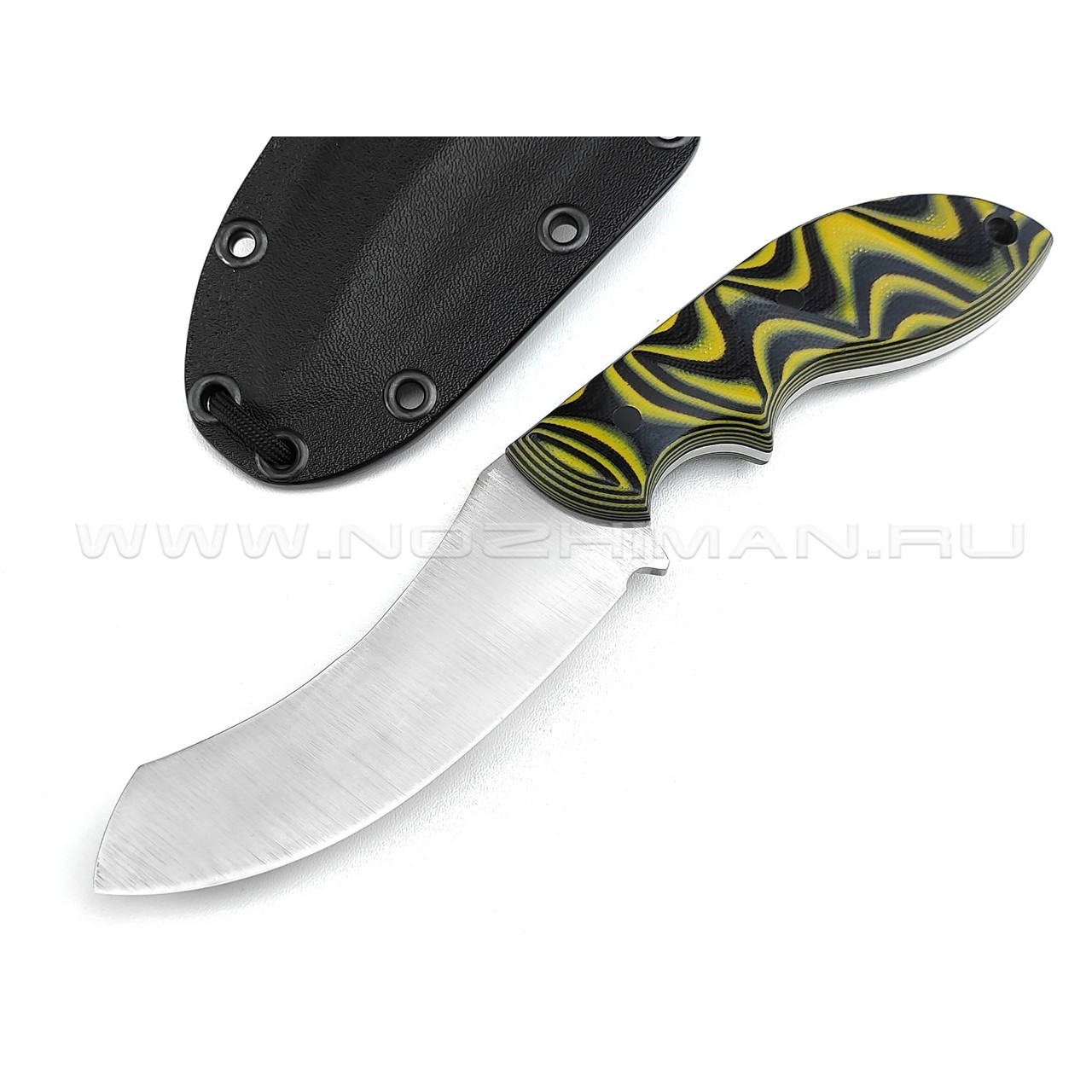 Волчий Век нож "Кондрат 10" сталь Niolox WA, рукоять G10 black & yellow