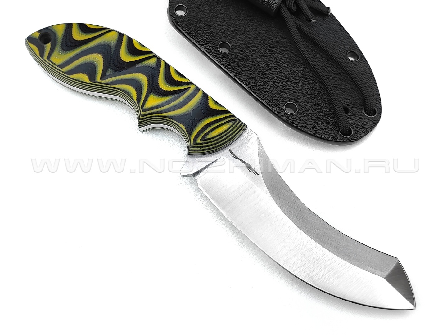 Волчий Век нож "Кондрат 10" сталь Niolox WA, рукоять G10 black & yellow