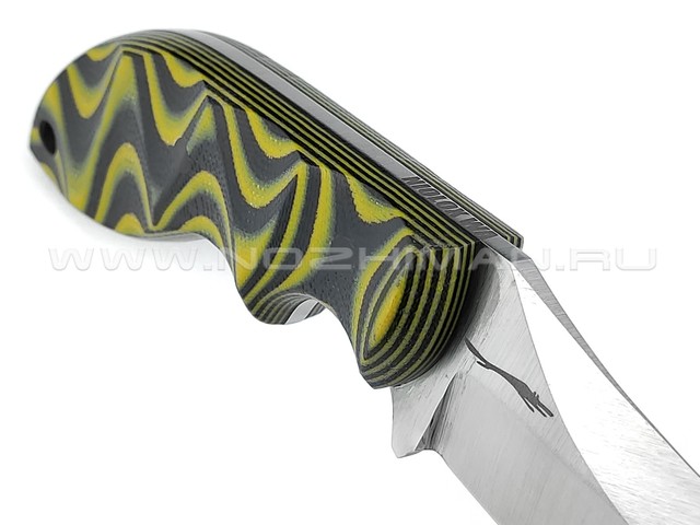 Волчий Век нож "Кондрат 10" сталь Niolox WA, рукоять G10 black & yellow
