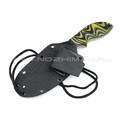 Волчий Век нож "Кондрат 10" сталь Niolox WA, рукоять G10 black & yellow