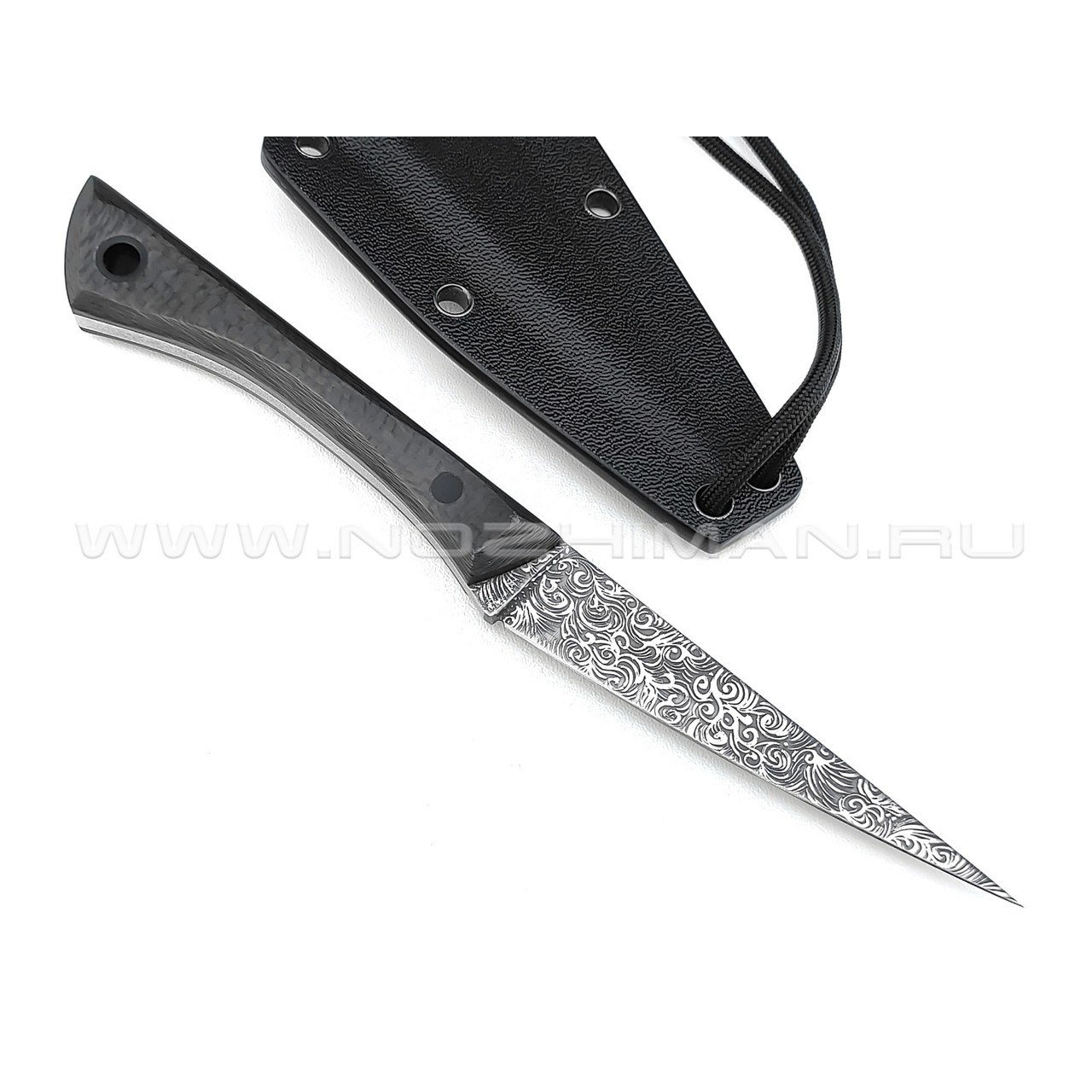 Волчий Век нож "Сечень Custom" сталь M390 WA, рукоять Carbon fiber