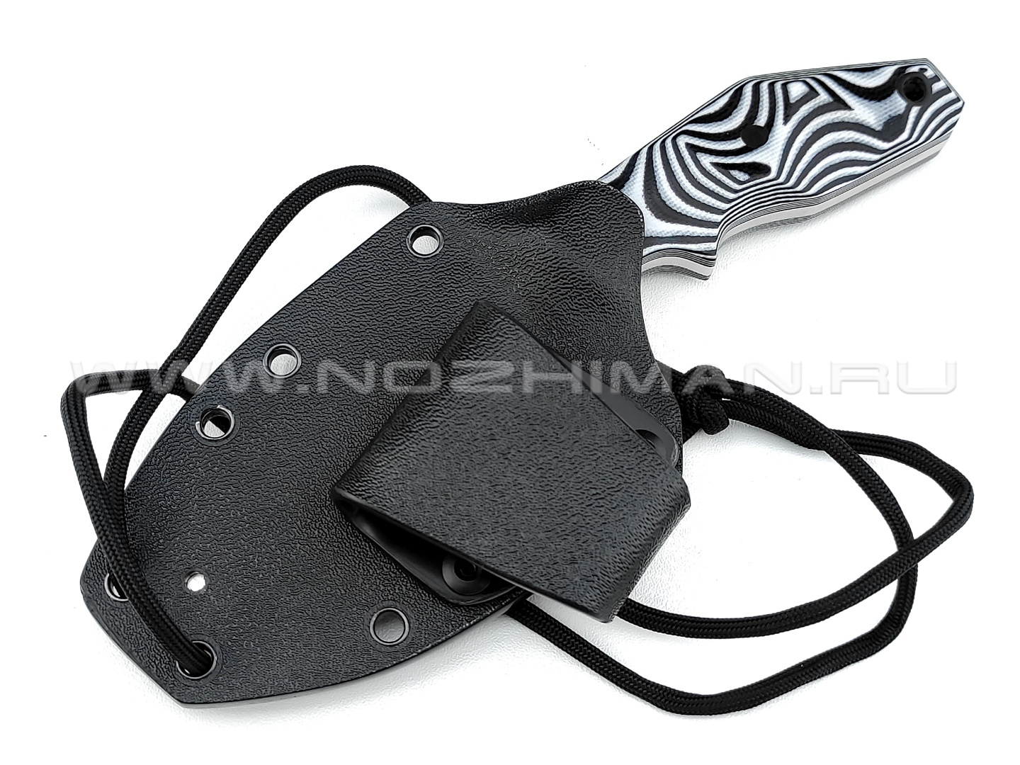 Волчий Век нож "Кондрат 222" сталь Niolox WA, рукоять G10 black & white