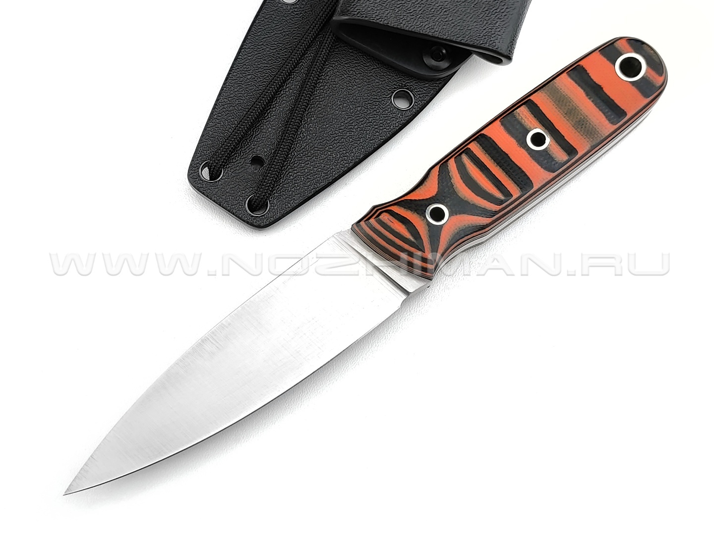 Волчий Век нож "Стрела" сталь Niolox WA, рукоять G10 black & orange