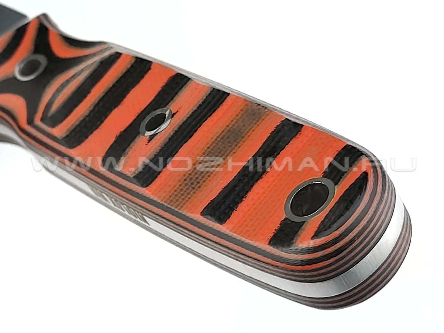 Волчий Век нож "Стрела" сталь Niolox WA, рукоять G10 black & orange
