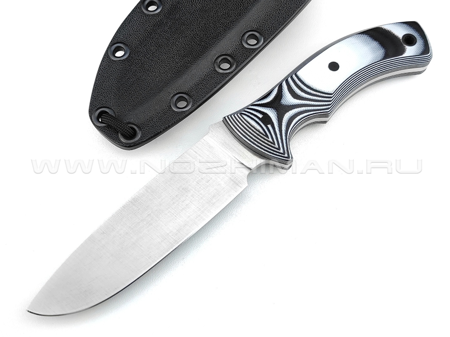Волчий Век нож "Команданте" Light Edition сталь Niolox WA, рукоять G10 black & white
