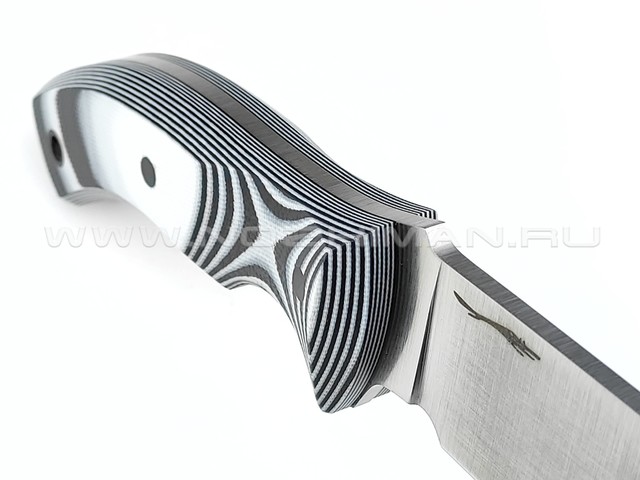 Волчий Век нож "Команданте" Light Edition сталь Niolox WA, рукоять G10 black & white