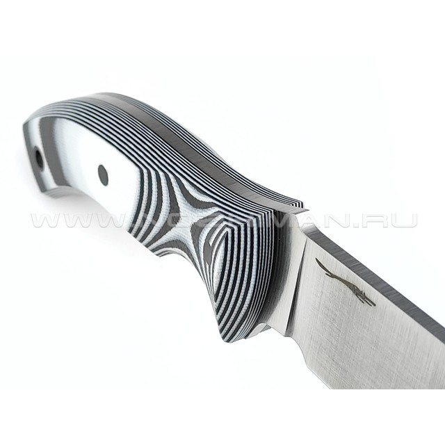 Волчий Век нож "Команданте" Light Edition сталь Niolox WA, рукоять G10 black & white