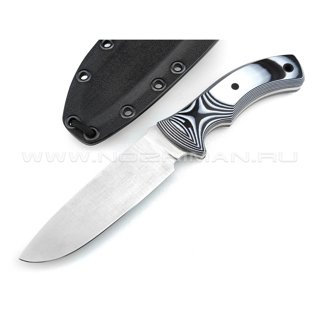 Волчий Век нож "Команданте" Light Edition сталь Niolox WA, рукоять G10 black & white