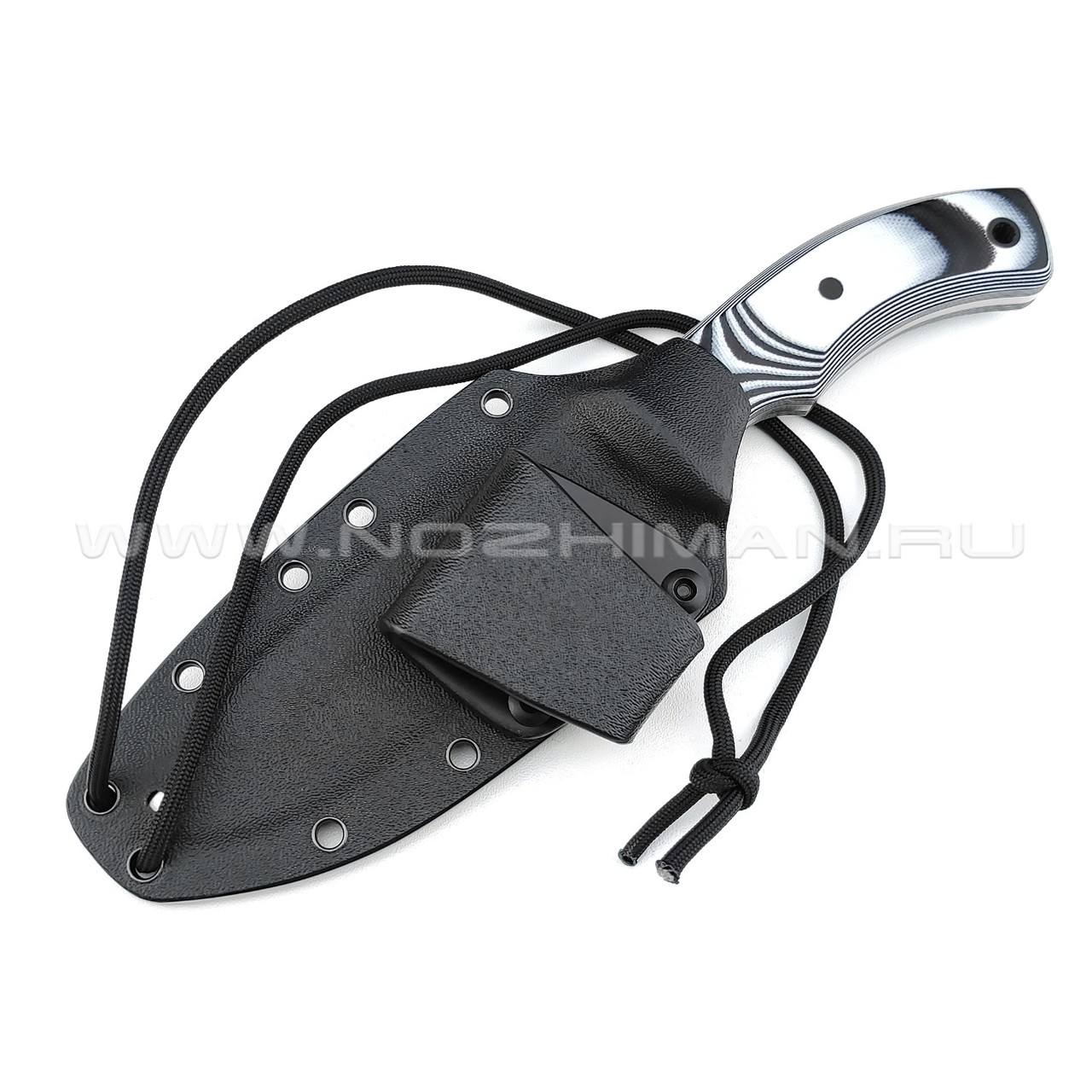 Волчий Век нож "Команданте" Light Edition сталь Niolox WA, рукоять G10 black & white