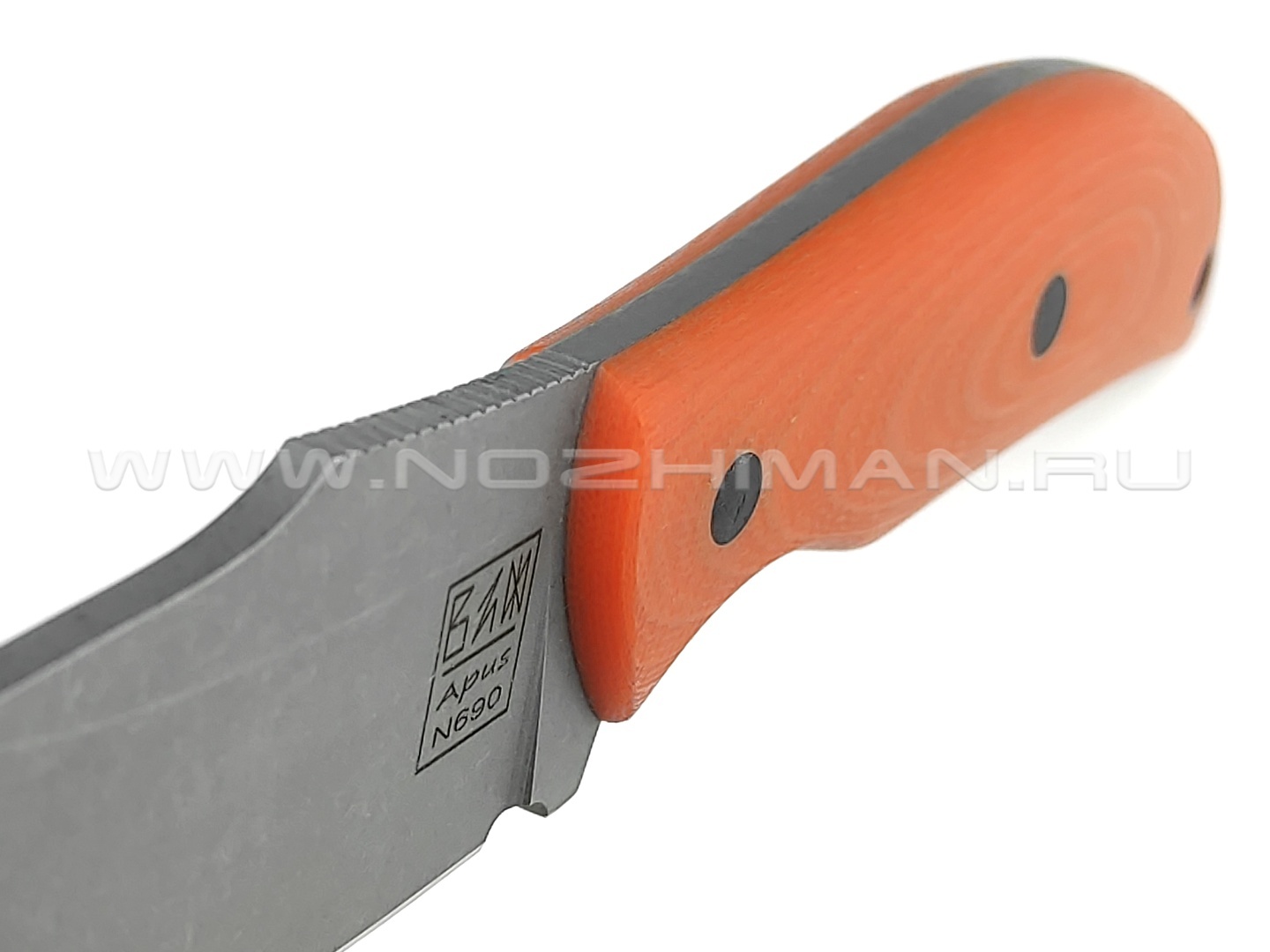 ZH Knives нож Palmistry сталь N690, рукоять G10 orange
