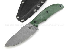 ZH Knives нож Palmistry сталь N690, рукоять Micarta green