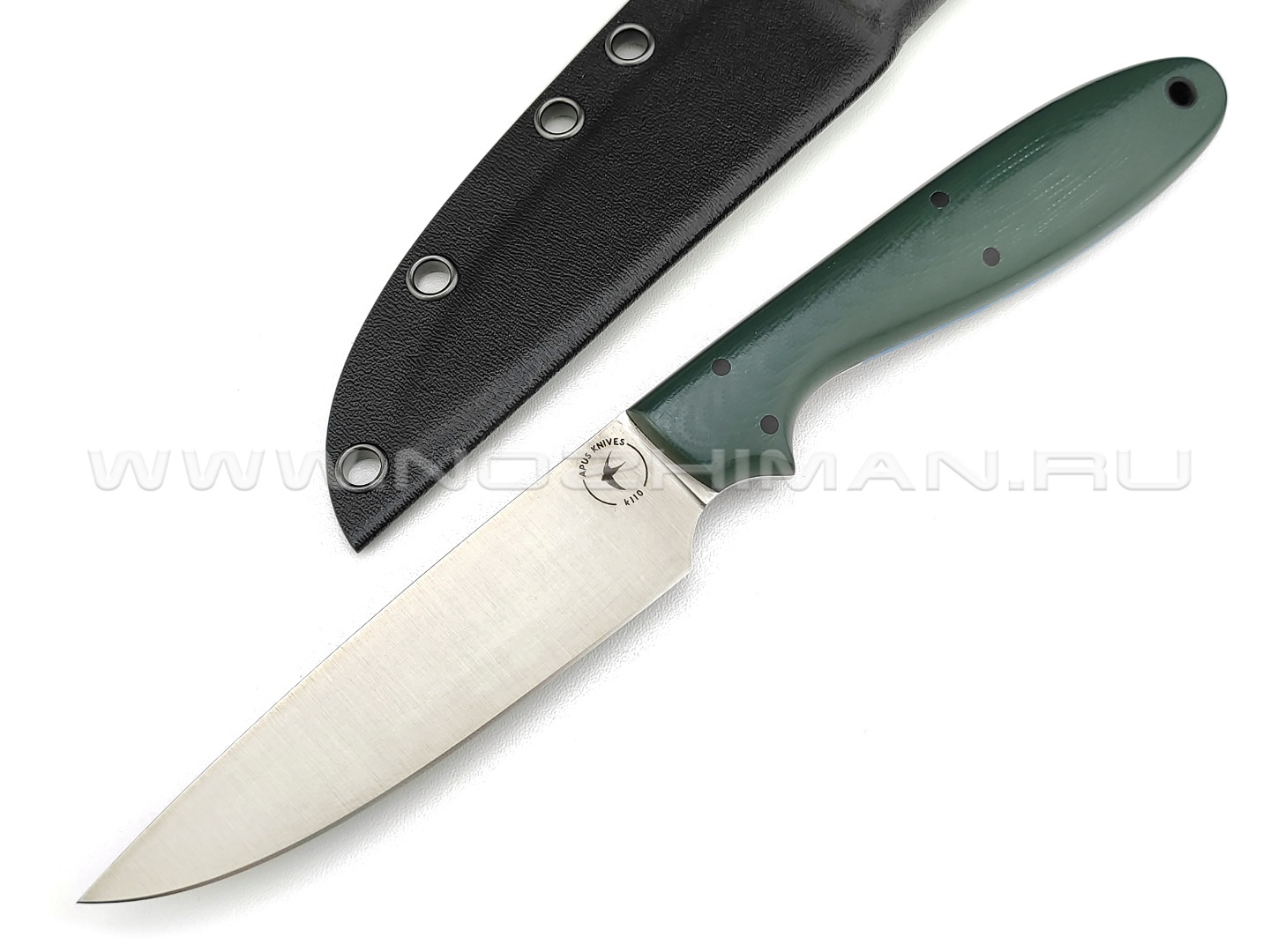 Apus Knives нож Wilson Long сталь K110, рукоять G10 green