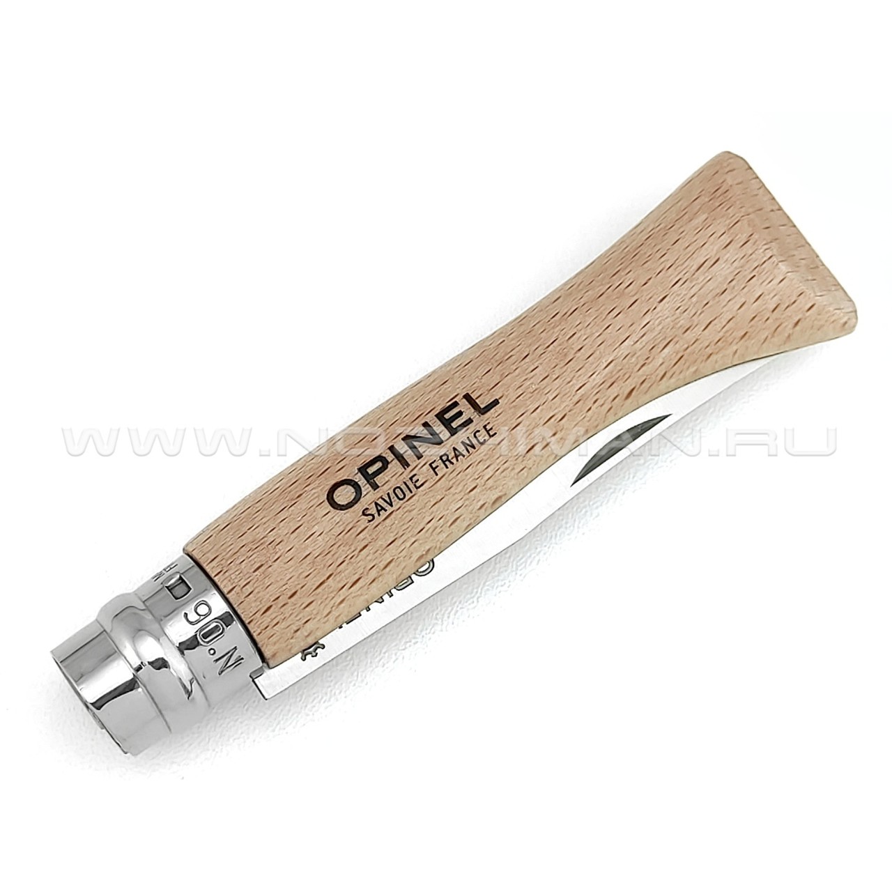 Нож Opinel №6 Inox 123060 сталь Sandvik 12C27, рукоять бук