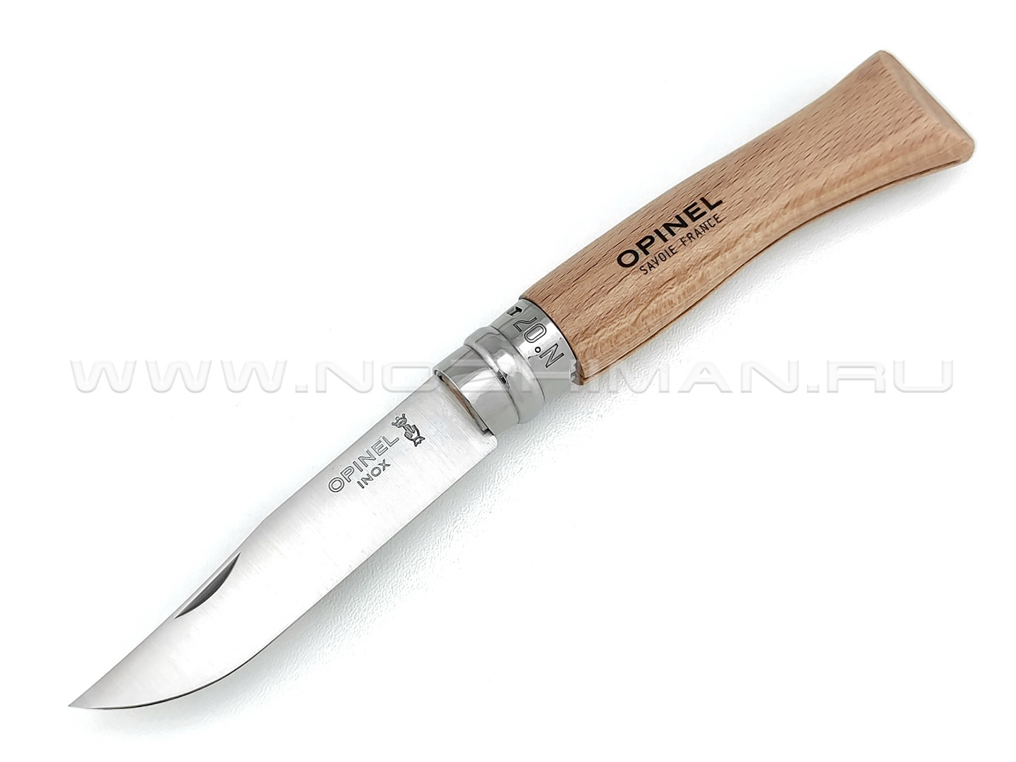 Нож Opinel №7 Inox 000693 сталь Sandvik 12C27, рукоять бук