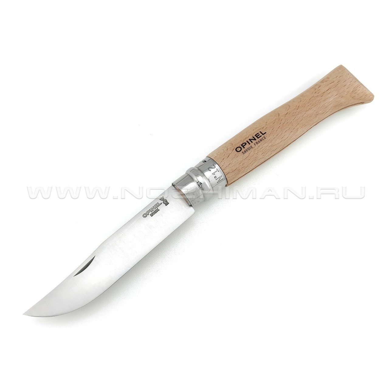 Нож Opinel №12 Inox 001084 сталь Sandvik 12C27, рукоять бук