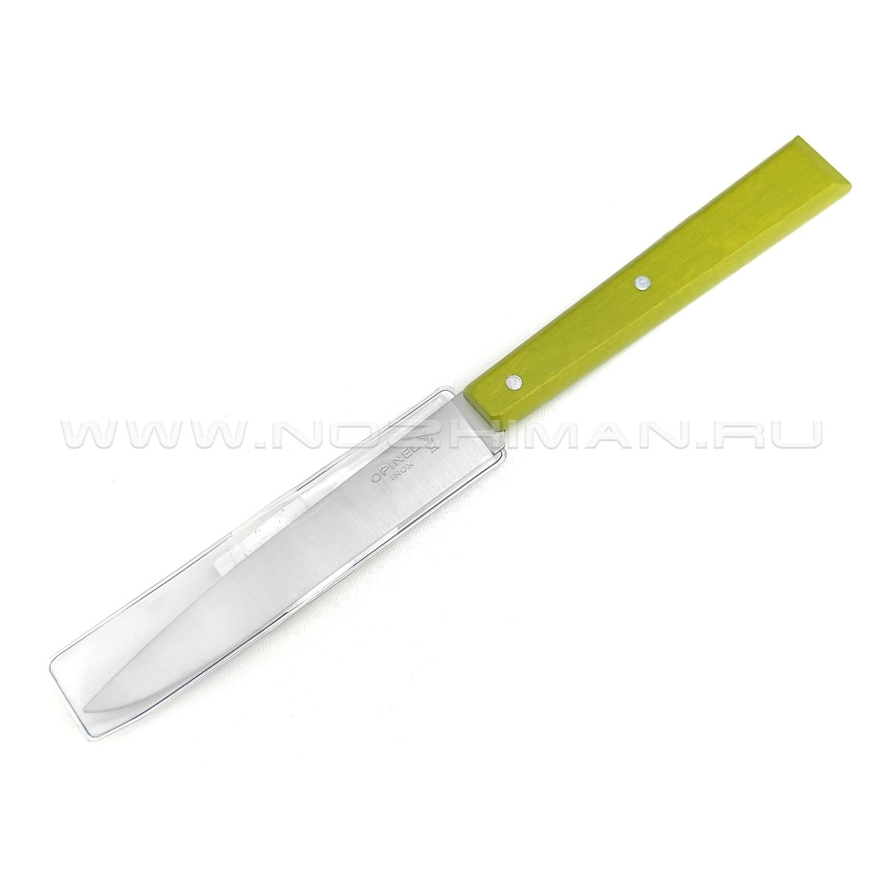 Кухонный нож Opinel №125 Green Apple 001591 сталь 12C27, рукоять бук