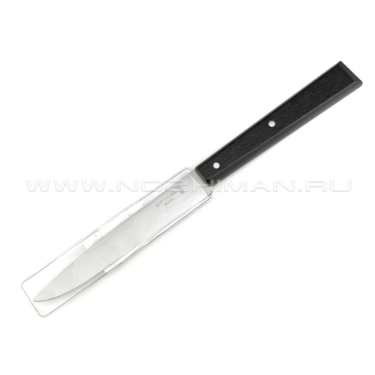 Кухонный нож Opinel №125 Black 001593 сталь 12C27, рукоять бук