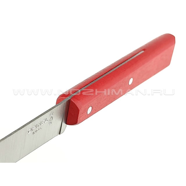 Кухонный нож Opinel №125 Red 001595 сталь 12C27, рукоять бук