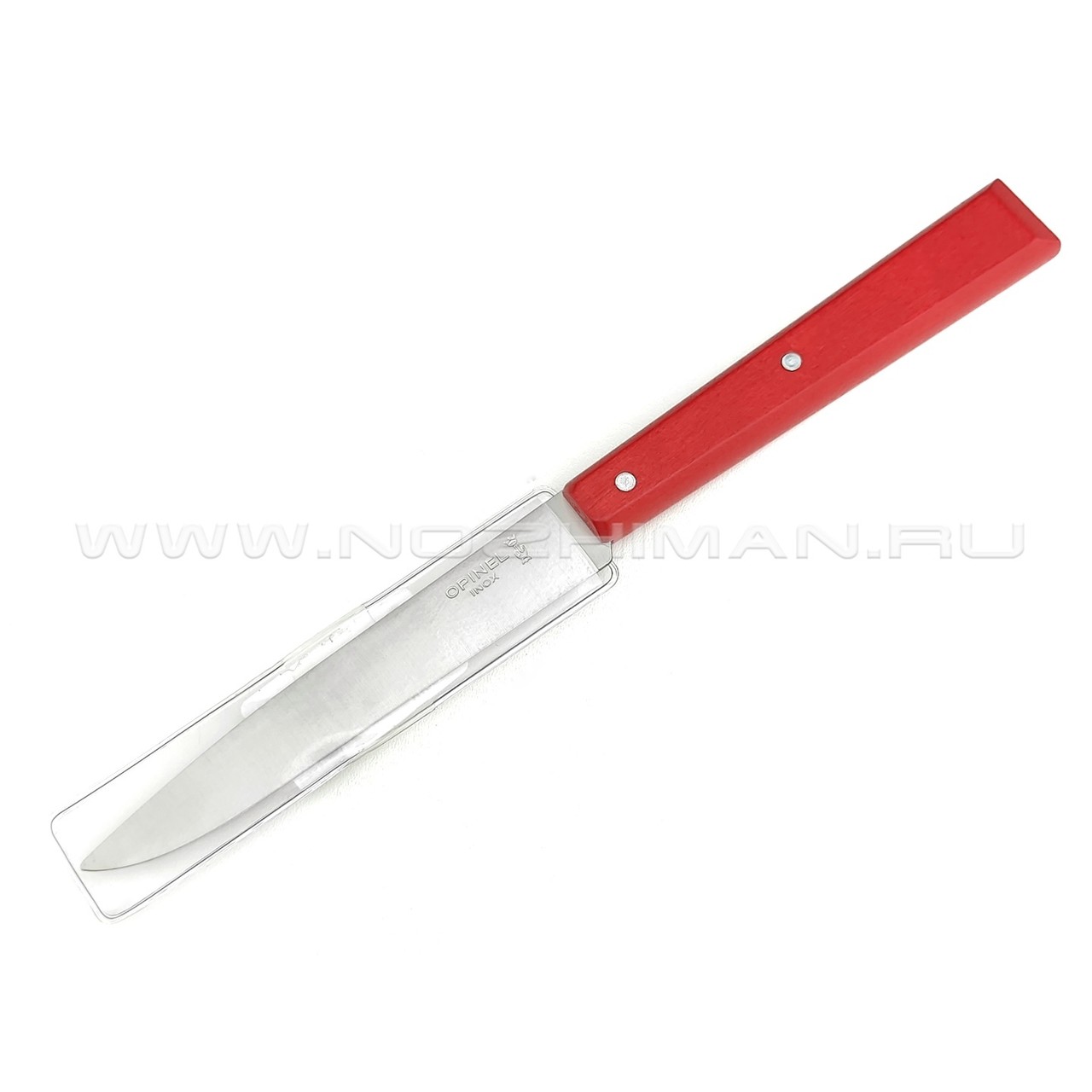 Кухонный нож Opinel №125 Red 001595 сталь 12C27, рукоять бук