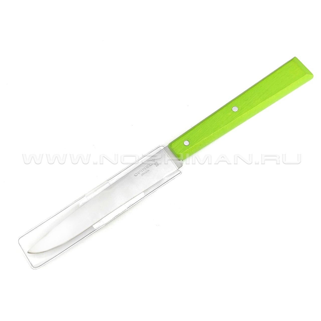 Кухонный нож Opinel №125 Green 001586 сталь 12C27, рукоять бук