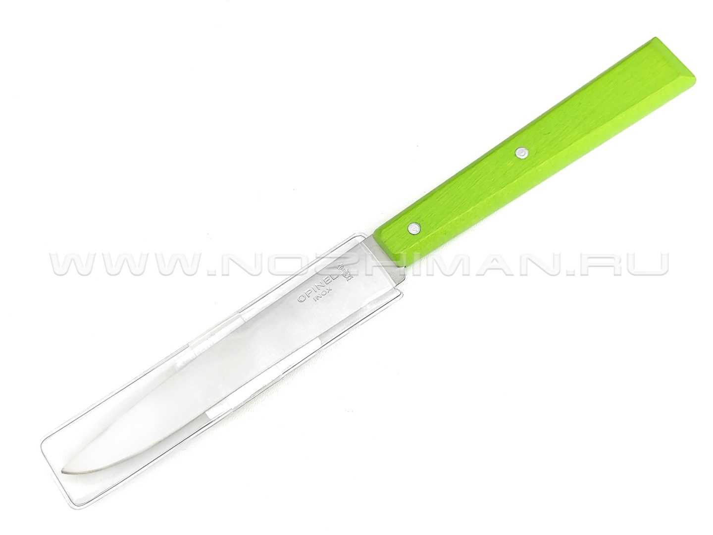 Кухонный нож Opinel №125 Green 001586 сталь 12C27, рукоять бук