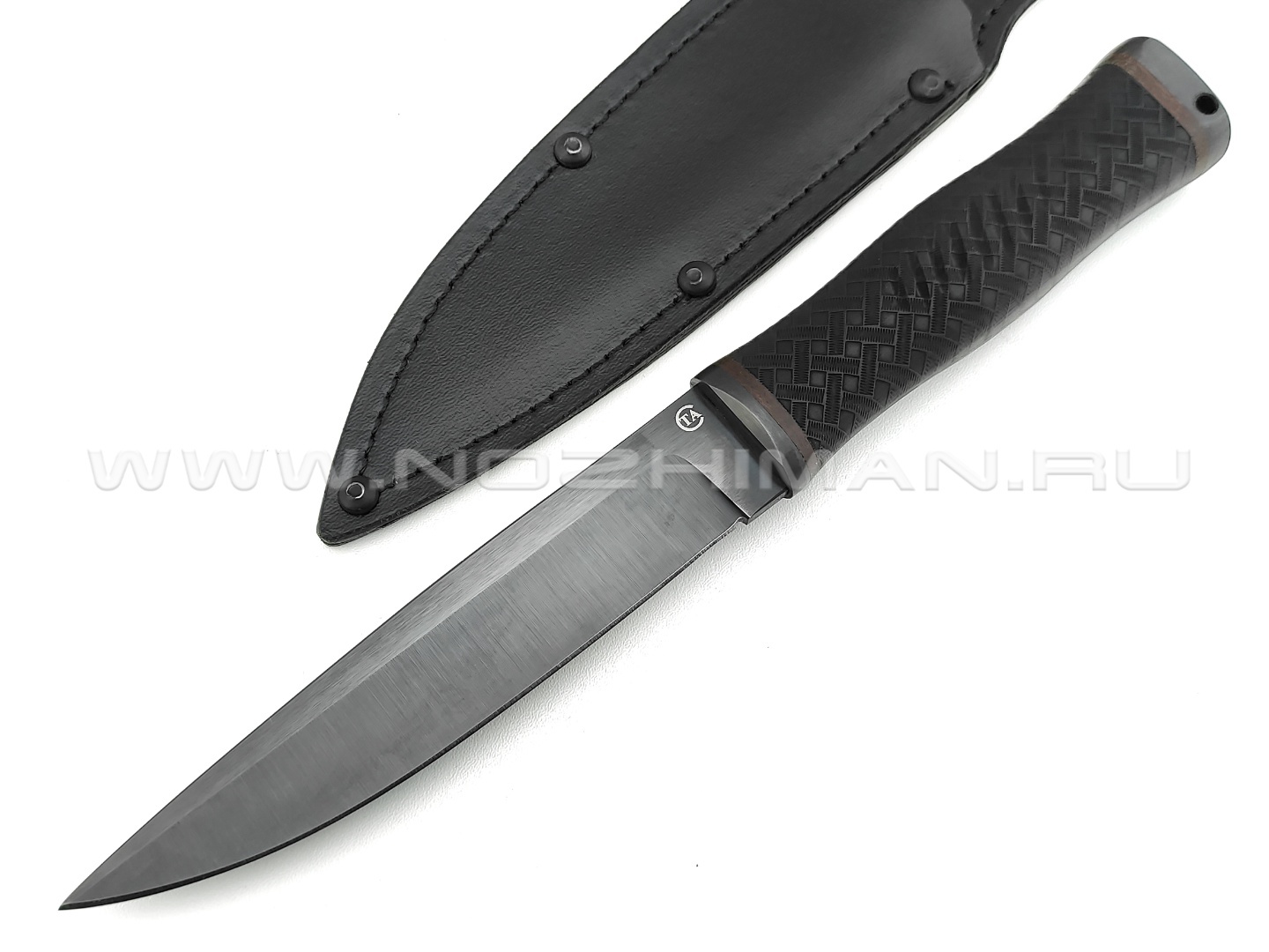 Нож "Гюрза-2" сталь 65Г, рукоять резина (Титов & Солдатова)