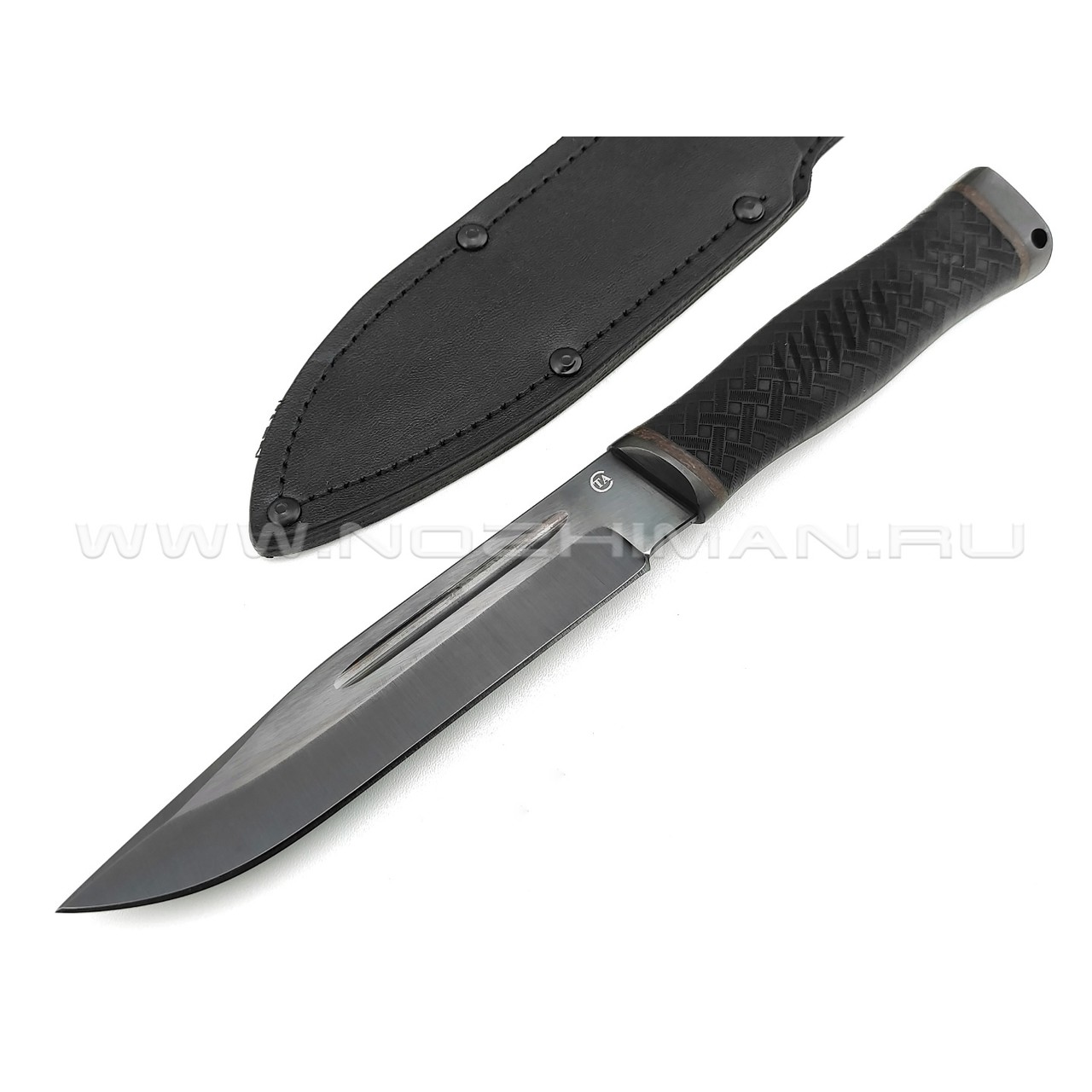 Нож "Казак-1" сталь 65Г, рукоять резина (Титов & Солдатова)