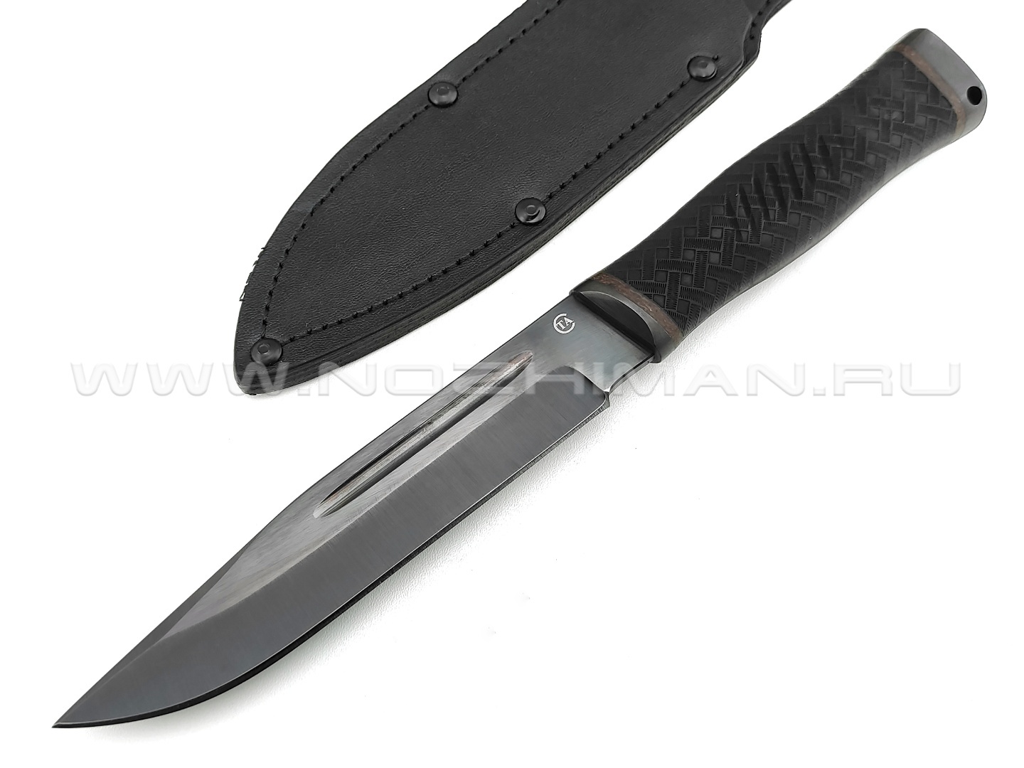 Нож "Казак-1" сталь 65Г, рукоять резина (Титов & Солдатова)