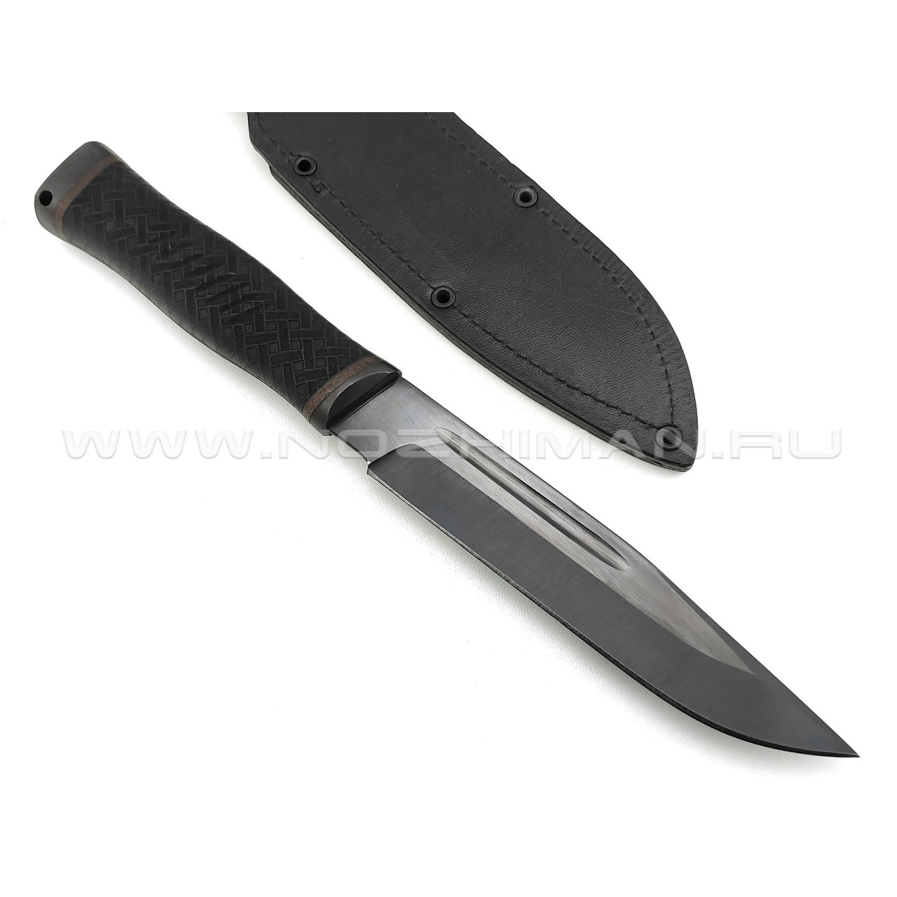 Нож "Казак-1" сталь 65Г, рукоять резина (Титов & Солдатова)