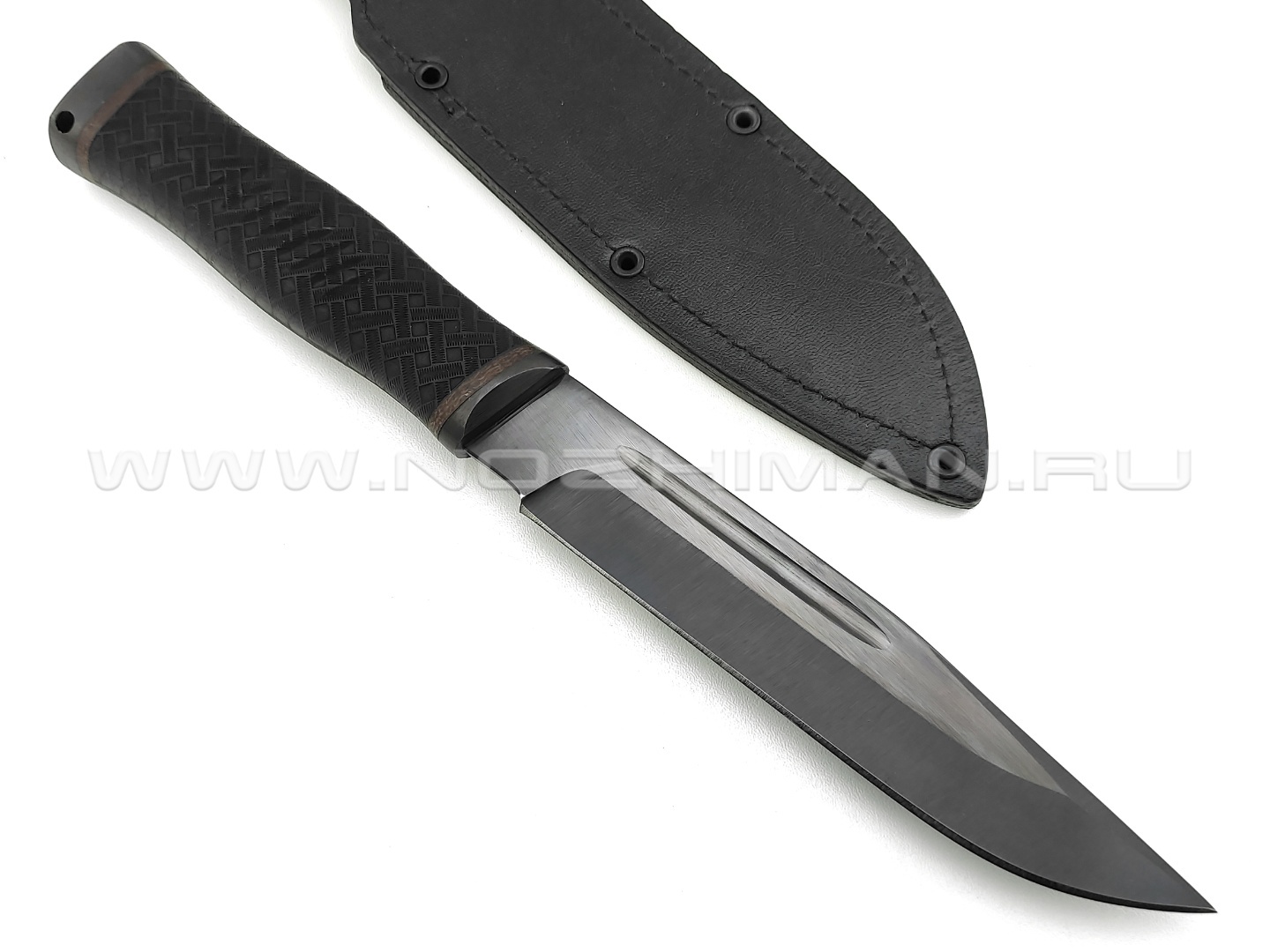 Нож "Казак-1" сталь 65Г, рукоять резина (Титов & Солдатова)