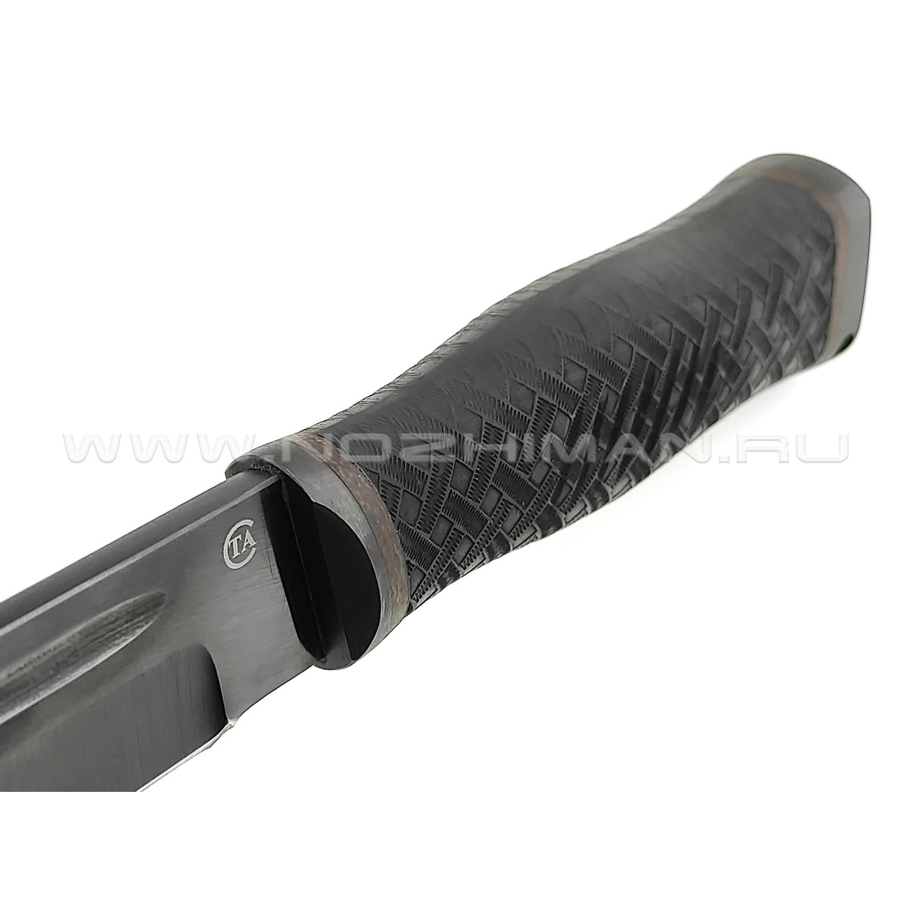 Нож "Казак-1" сталь 65Г, рукоять резина (Титов & Солдатова)