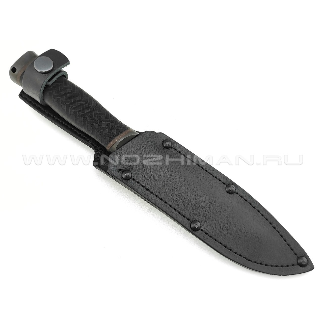 Нож "Казак-1" сталь 65Г, рукоять резина (Титов & Солдатова)