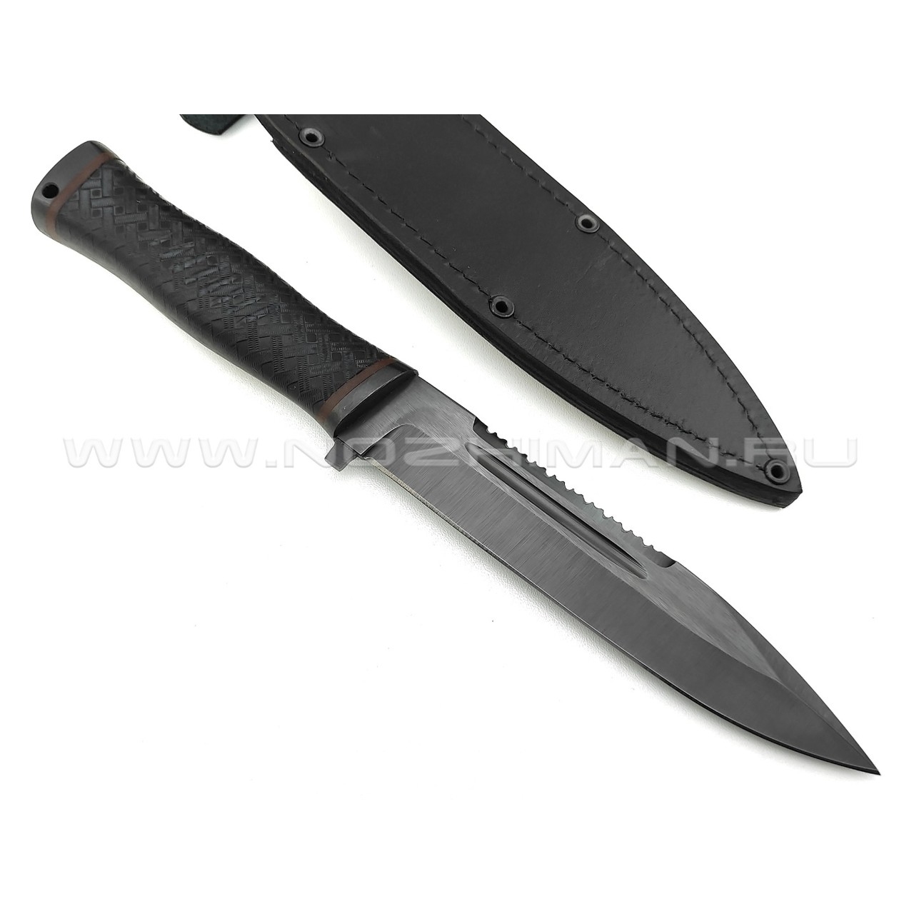 Нож "Старшина" сталь 65Г, рукоять резина (Титов & Солдатова)