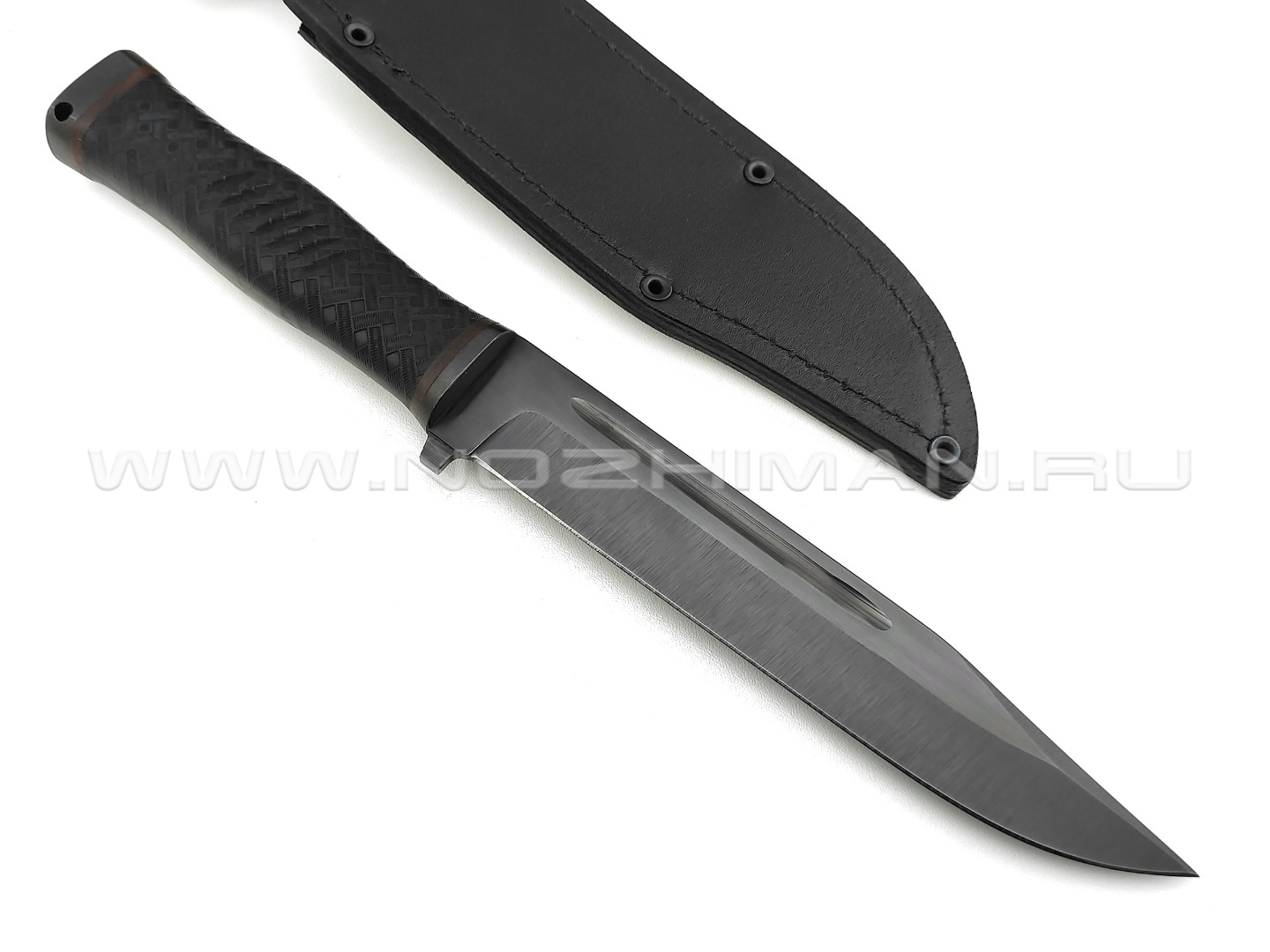 Нож "Атаман" сталь 65Г, рукоять резина (Титов & Солдатова)
