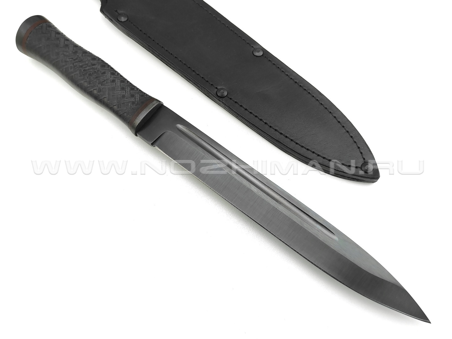 Нож "Горец-1" сталь 65Г, рукоять резина (Титов & Солдатова)