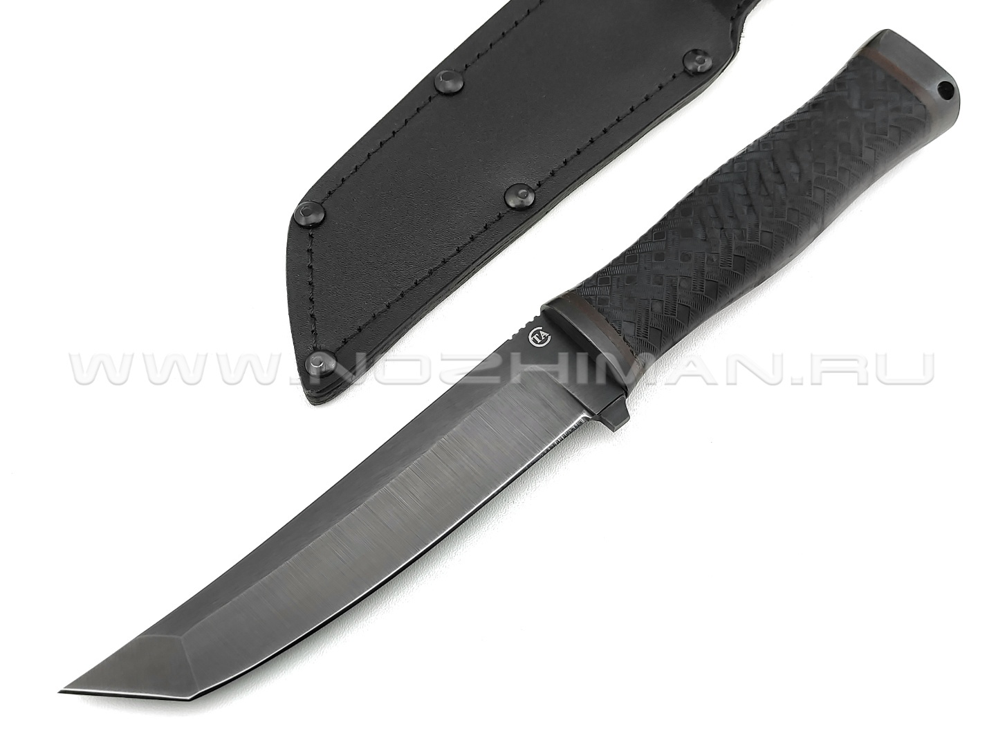 Нож "Мичман" сталь 65Г, рукоять резина, сталь (Титов & Солдатова)