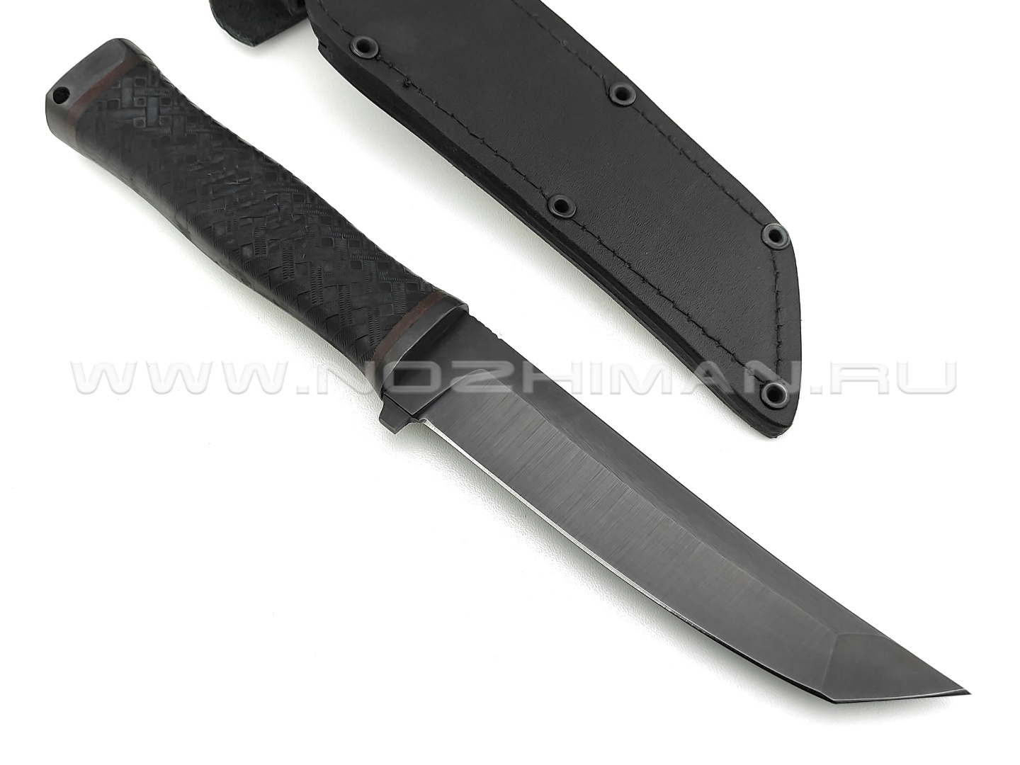Нож "Мичман" сталь 65Г, рукоять резина, сталь (Титов & Солдатова)